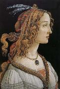 Sandro Botticelli Woman as oil on canvas